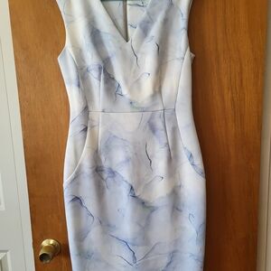 Calvin Klein Marble Print Midi Dress